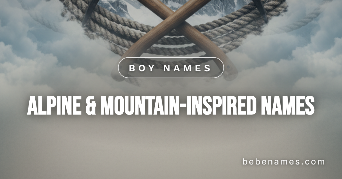 Boy Names That Breathe Mountain Air and Touch the Clouds
